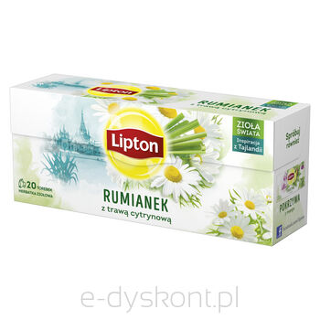 Lipton Herbata Ziołowa Rumianek Z Trawą Cytrynową 20 Torebek 20G