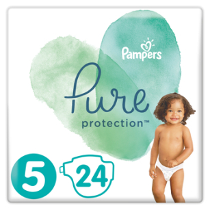Pampers Pure Protection, R5, 24 pieluchy, 11+ kg