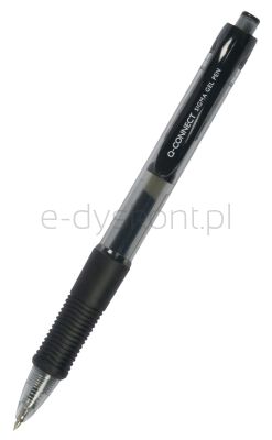 Q-Connect Długopis Automatyczny Żelowy 0,5Mm (Linia), Czarny 