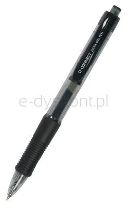 Q-Connect Długopis Automatyczny Żelowy 0,5Mm (Linia), Czarny 