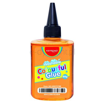Keyroad Klej w płynie kolorowy, zmywalny, 90g, display