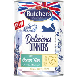 Delicious Dinners Karma Dla Kota, Kawałki Z Rybą Morską W Galaretce, 400G
