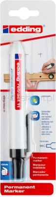 Edding Marker permanentny automatyczny e-11 1,5-3mm, blister, czarny