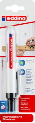 Edding Marker permanentny automatyczny e-11 1,5-3mm, blister, czarny