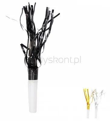 Trąbka imprezowa PARTY GO, 17cm, 8 szt., mix kolorów