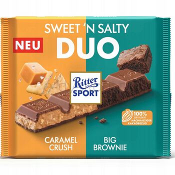 Ritter Sport Czekolada mleczna DUO Sweet&Salty 218g