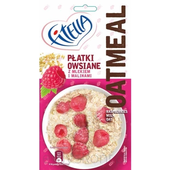 Fitella Owsianka Z Mlekiem, Malinami I Żurawiną 50 G