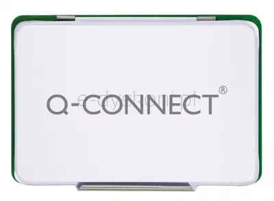 Poduszka Do Stempli Q-Connect, Z Tuszem, 110X70Mm, Metalowa, Zielona