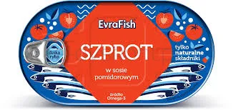 Evrafish Szprot W Sosie Pomidorowym 170 G