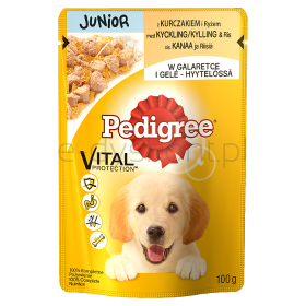 Pedigree Junior Kurczak, Ryż W Galaretce 100G