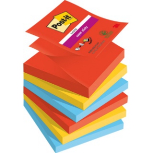 Karteczki Samoprzylepne Post-It Super Sticky Z-Notes, Playful, 76X76Mm, 6X90 Kart.