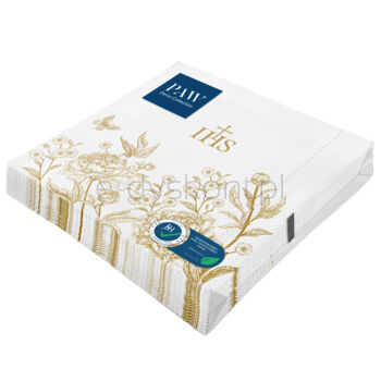 PAW Serwetki 3 ply 1/4 Lunch 33 cm x 33 cm Birds & Peonies Elegance 20 szt.