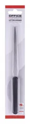 Nóż do kopert OFFICE PRODUCTS, 19cm, plastikowa rączka, blister, czarny