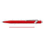 Długopis CARAN D'ACHE 849 Classic Line, M, czerwony z czerwonym wkładem - 2