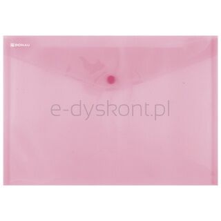 Donau Teczka kopertowa zatrzask, PP, A4, 180mikr., czerwona