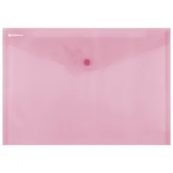 Donau Teczka kopertowa zatrzask, PP, A4, 180mikr., czerwona