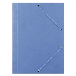 Donau Teczka z gumką preszpan, A4, 390gsm, 3-skrz., niebieska