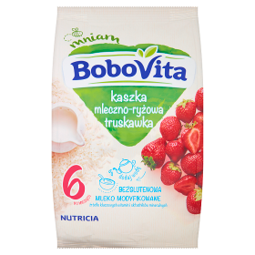 Bobovita Kaszka Mleczno-Ryżowa Truskawka Po 6 Miesiącu 230 G