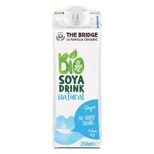 Napój Sojowy Naturalny Bez Dodatku Cukrów Bezglutenowy Bio 250 Ml - The Bridge [BIO]