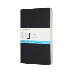 Zestaw 3 Zeszytów Moleskine Cahier Journals L (13x21cm) w kropki, 80 stron, czarny