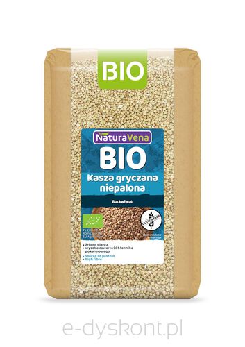 Kasza Gryczana Niepalona Bezglutenowa Bio 1 Kg - Naturavena [BIO]