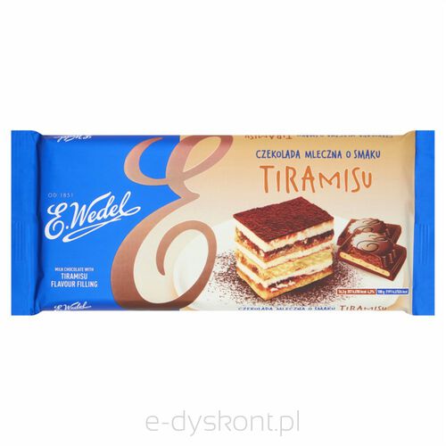 Wedel Czekolada Mleczna O Smaku Tiramisu 293G