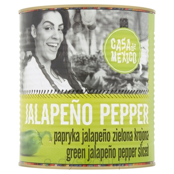 Casa De Mexico Papryka Jalapeno Zielona Krojona 2900 G