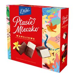 Wedel Ptasie Mleczko Waniliowe W Czekoladzie Deserowej 340G