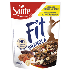 Sante Fit Granola Orzechy Kakao Bez Dodatku Cukru 300G