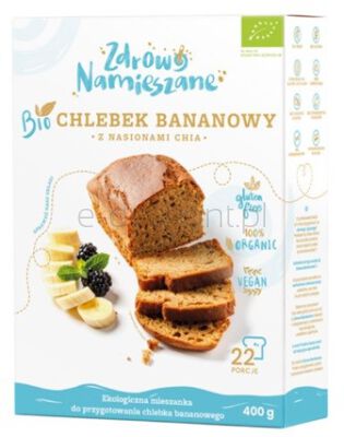 Zdrowo Namieszane Mieszanka Do Wypieku Chlebka  Bananowego  Z Chia 400 G