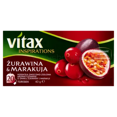 Vitax Herbata Inspiracje ŻurawinaMarakuja 20S