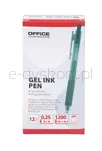 Office Products Długopis automatyczny żelowy  gr. linii 0,25mm, dł. linii 1200m, zielony - 3