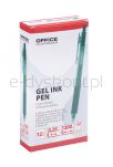 Office Products Długopis automatyczny żelowy  gr. linii 0,25mm, dł. linii 1200m, zielony - 4