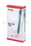 Office Products Długopis automatyczny żelowy  gr. linii 0,25mm, dł. linii 1200m, zielony - 5