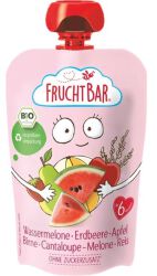 Fruchtbar Mus arbuz, truskawka, jabłko, gruszka, melon, ryż BIO 100 g