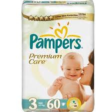 Pampers Pieluchy Premium Care, R3, 60 Pieluch