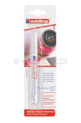Marker olejowy połyskujący e-780 EDDING, 0,8mm, blister, biały