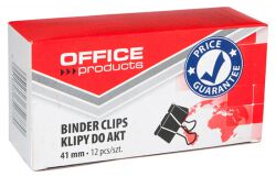 Office Products Klipy Do Dokumentów 41Mm, 12Szt., Czarne