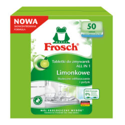 Frosch Tebletki do zmywarek Green Lemon All In ONE 50 szt.