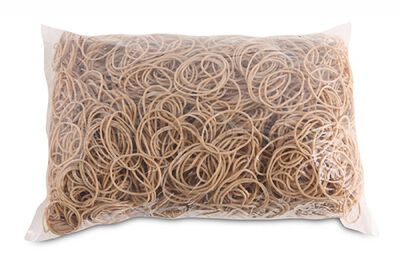 Office Products Gumki recepturki średnica 40mm, 1,5x1,5mm, 60% kauczuku, 1000g, zgrzewka, naturalne