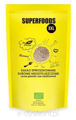 Kakao Sproszkowane Surowe Nieodtłuszczone Bio 400 G - Bio Planet [BIO]