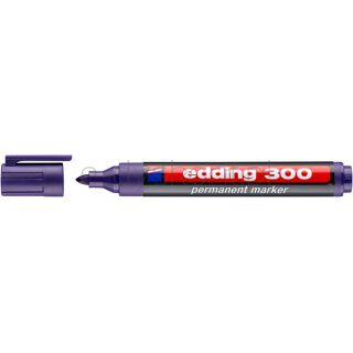 Edding Marker permanentny e-300 1,5-3mm, fioletowy [BIURO]