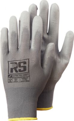 Rękawice RS ULTRA TEC GREY, dziane, rozm.9, szare
