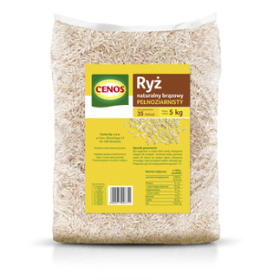 Cenos Ryż Naturalny Brązowy Pełnoziarnisty 5 Kg 