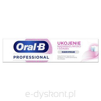 Oral-B Professional Ukojenie Nadwrażliwości I Dziąseł, Delikatne Wybielanie, Pasta Do Zębów, 75 Ml