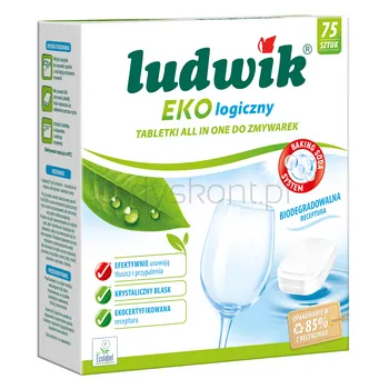 Ludwik Ekologiczny ALL IN ONE tabletki do zmywarek 75 szt.