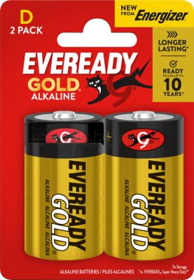 Eveready Gold from Energizer Bateria D, LR20, 1,5V, CP2 EU, 2 szt.