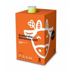 Kremówka Bieruńska UHT 33% tłuszczu 5l OSM Bieruń