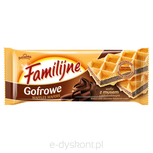 Familijne Wafle Gofrowe Czekoladowe 130G