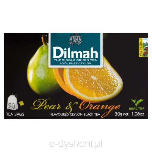 Dilmah Herbata Pear  Orange Flavoured Black Tea 20X1,5 G